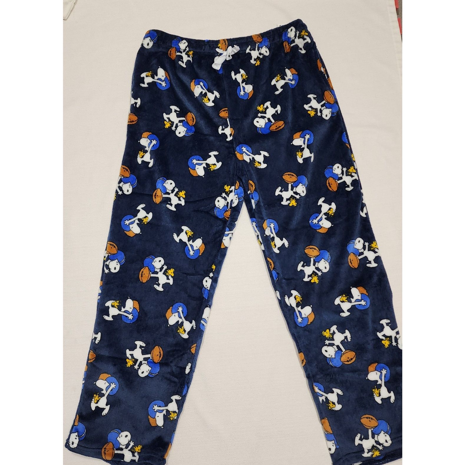 Other Snoopy and Woodstock playing football fleece pajama men Size US 36 / EU 52 - 1 Thumbnail