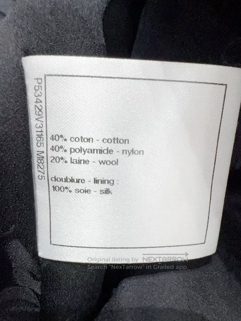Chanel Chanel Black and white twill coat Size XXS / US 00 / IT 34 - 5 Thumbnail