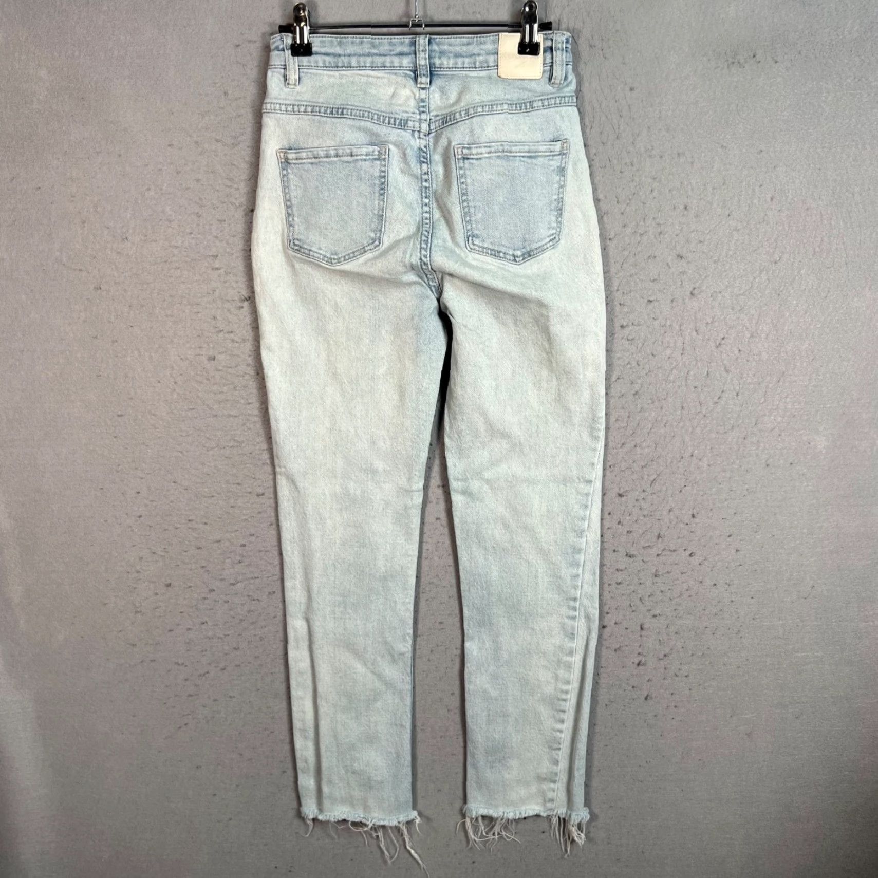 Vintage Kookai Jeans Womens 36 Light Blue High-Waisted Frayed Hem Cotton Blend Denim Skinny 5-Pocket Inseam 27 In. Brand: Kookai Shirt style? Size 25" / US 0 / IT 36 - 2 Thumbnail