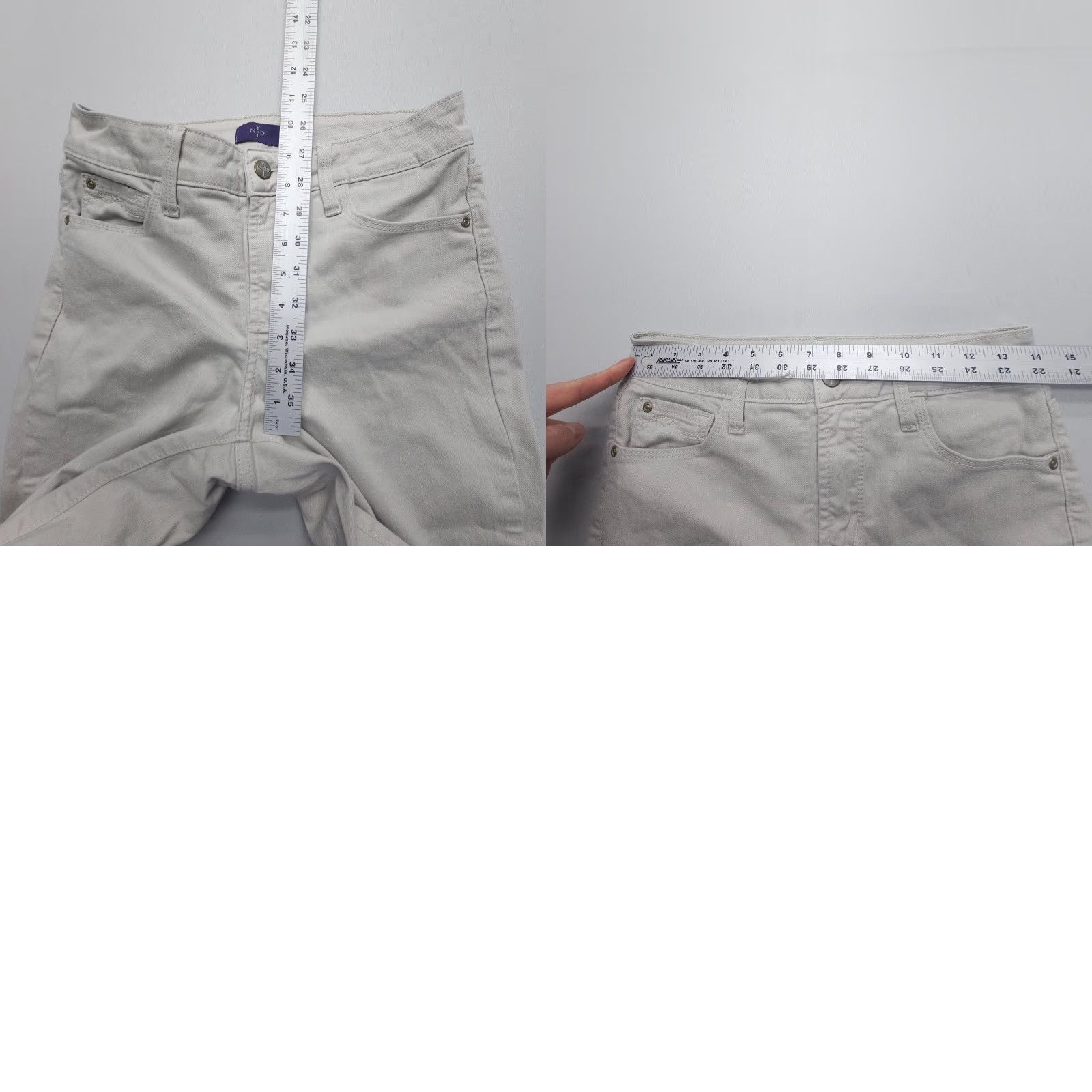 NYDJ VINTAGE NYDJ Ankle Skinny Jeans Womens Size 2 Grey Lift Tuck Stretch Mid Rise Crop Size 26" / US 2 / IT 38 - 8 Thumbnail