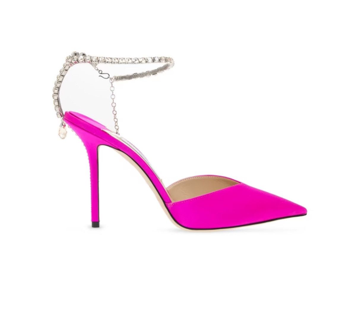 Jimmy Choo Nib Jimmy Choo Saeda 100 Embellished Ankle Strap Pumps Size US 7.5 / IT 37.5 - 1 Thumbnail