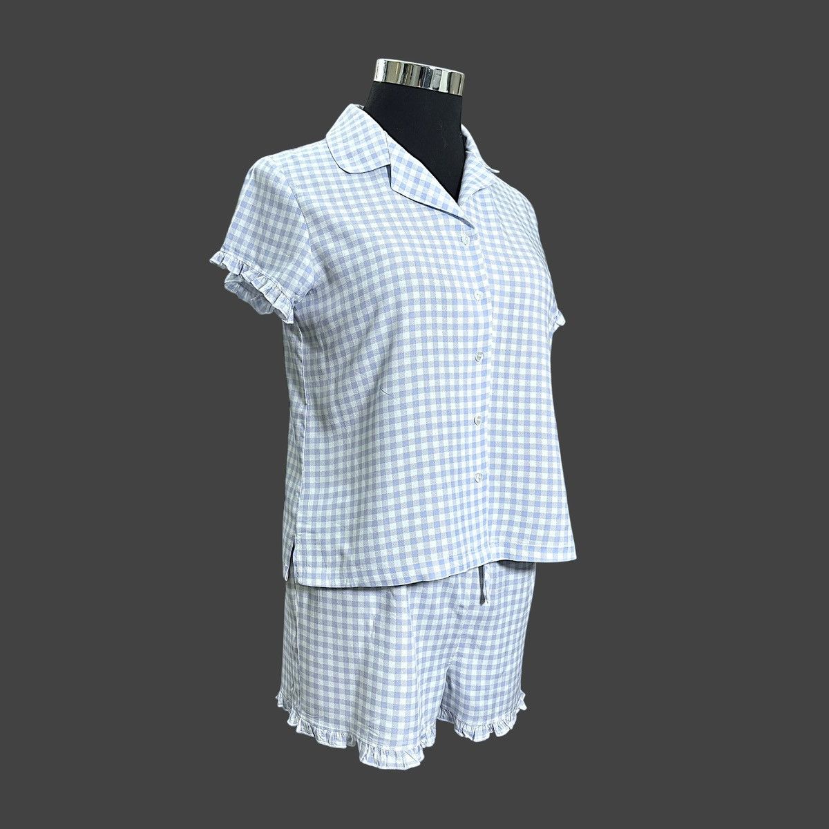 Laura Ashley Laura Ashley Women’s Purple Gingham Lounge 2 Pc Set Sz L Size L / US 10 / IT 46 - 7 Thumbnail