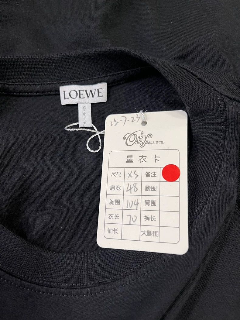 Loewe LOEWE Colorful letter embroidery black short sleeves Size XS / US 0-2 / IT 36-38 - 4 Thumbnail