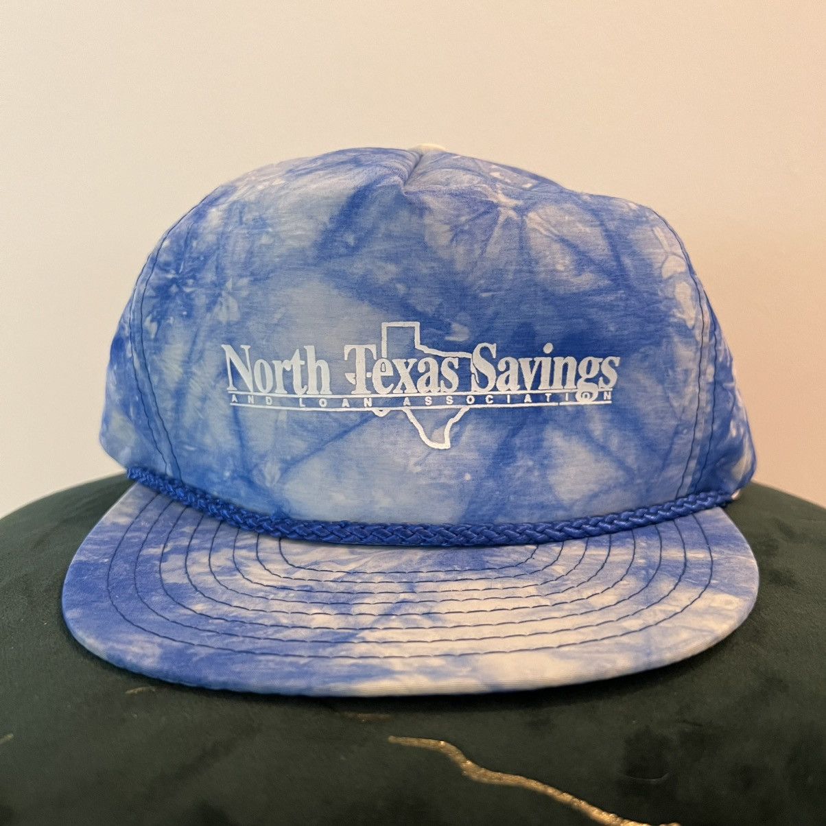 Other Vintage North Texas Savings Slide Buckle Blue Nissin Hat Size ONE SIZE - 1 Thumbnail