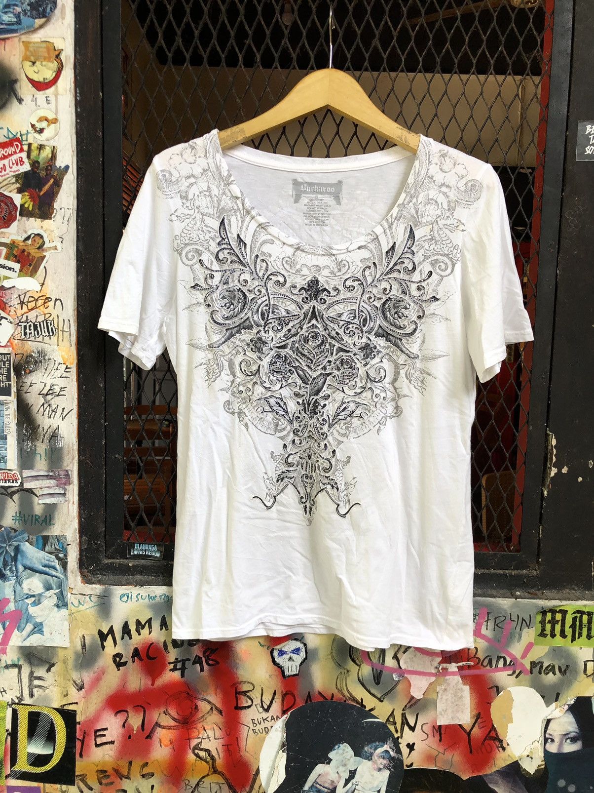 JAPANESE BUCKAROO POEM SEDITIONARIES PUNK STYLE SHIRT