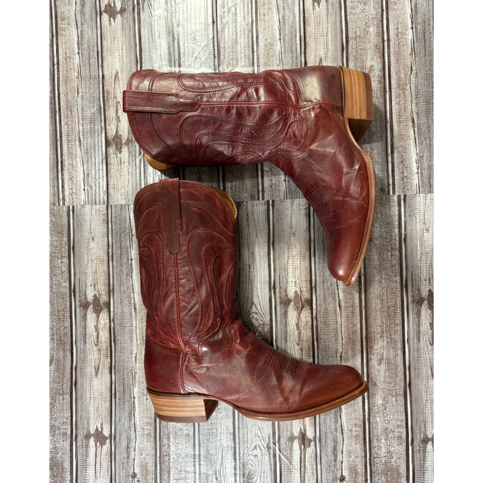 Tecovas Tecovas The Cartwright Cowboy Boots Size 13 D color reddish- Size US 13 / EU 46 - 5 Thumbnail