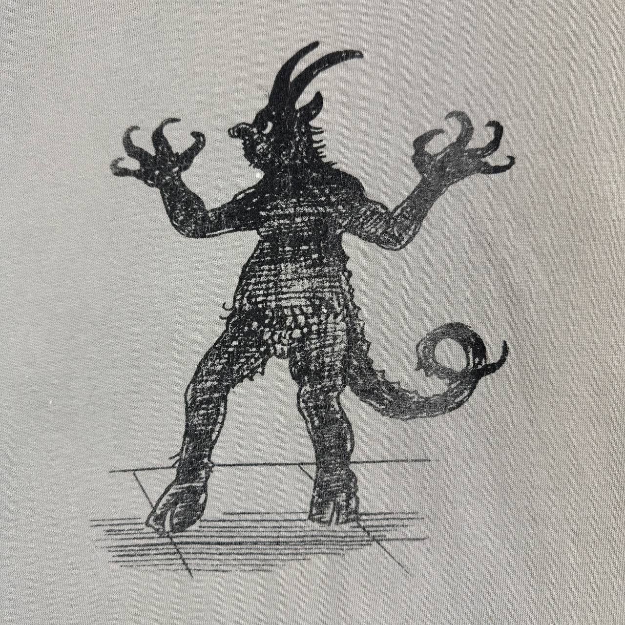 Other Vintage Graphic Devil T-Shirt Grey Print Mens L Size US L / EU 52-54 / 3 - 3 Thumbnail