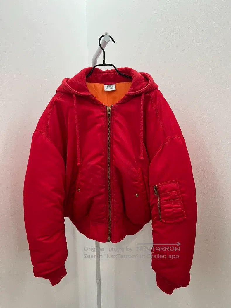 Vetements Vetements Short Wide Fit Jacket with Zipper Hood and Cotto Size US M / EU 48-50 / 2 - 1 Thumbnail