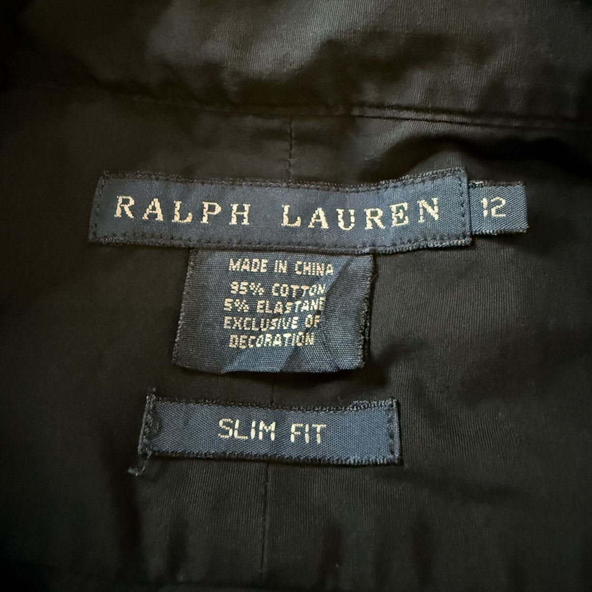 Ralph Lauren Slim Pit Dark Blue Button Up Shirt Size XL / US 12-14 / IT 48-50 - 9 Thumbnail