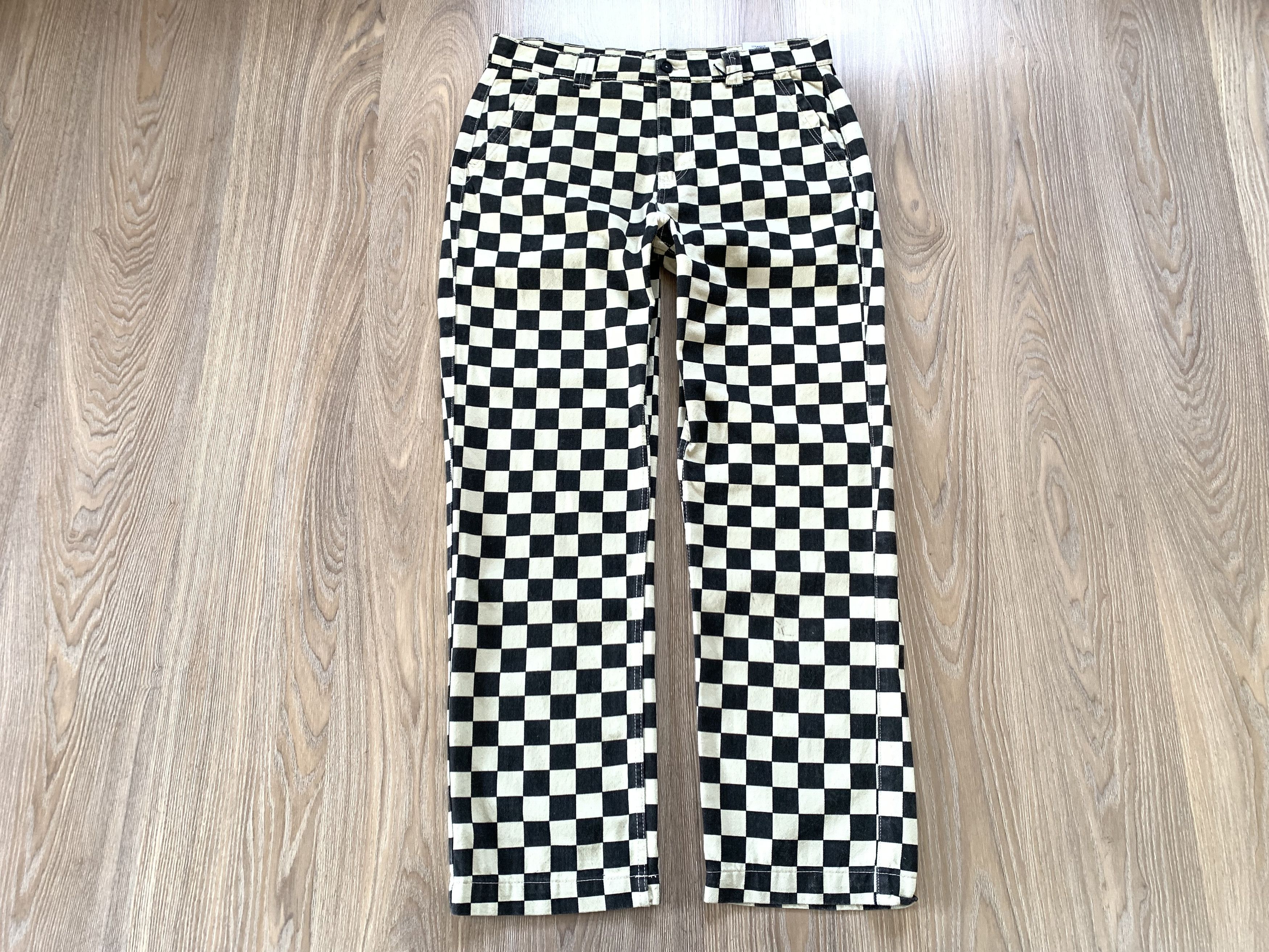 Other House Brand Checkered Black & White Pants Jeans Size US 36 / EU 52 - 2 Thumbnail
