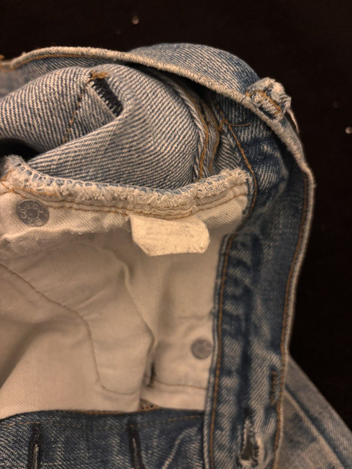 Levi's Vintage Levis selvedge Redline button 6 Size US 29 - 8 Thumbnail