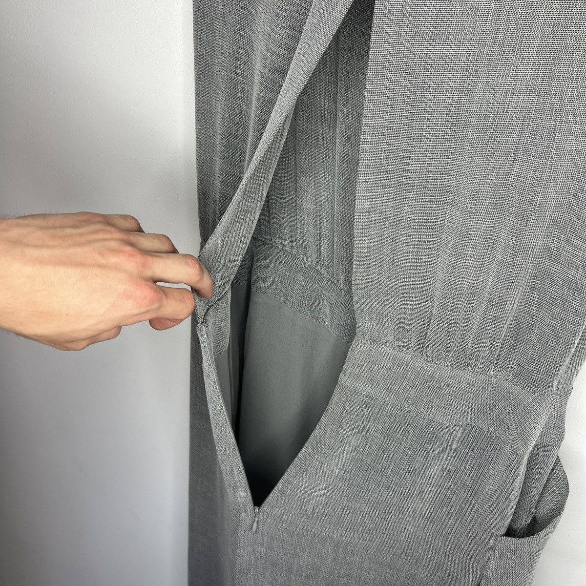 Chanel Chanel Archive Long Gray Dress 90s Unique Silk Size S / US 4 / IT 40 - 13 Thumbnail