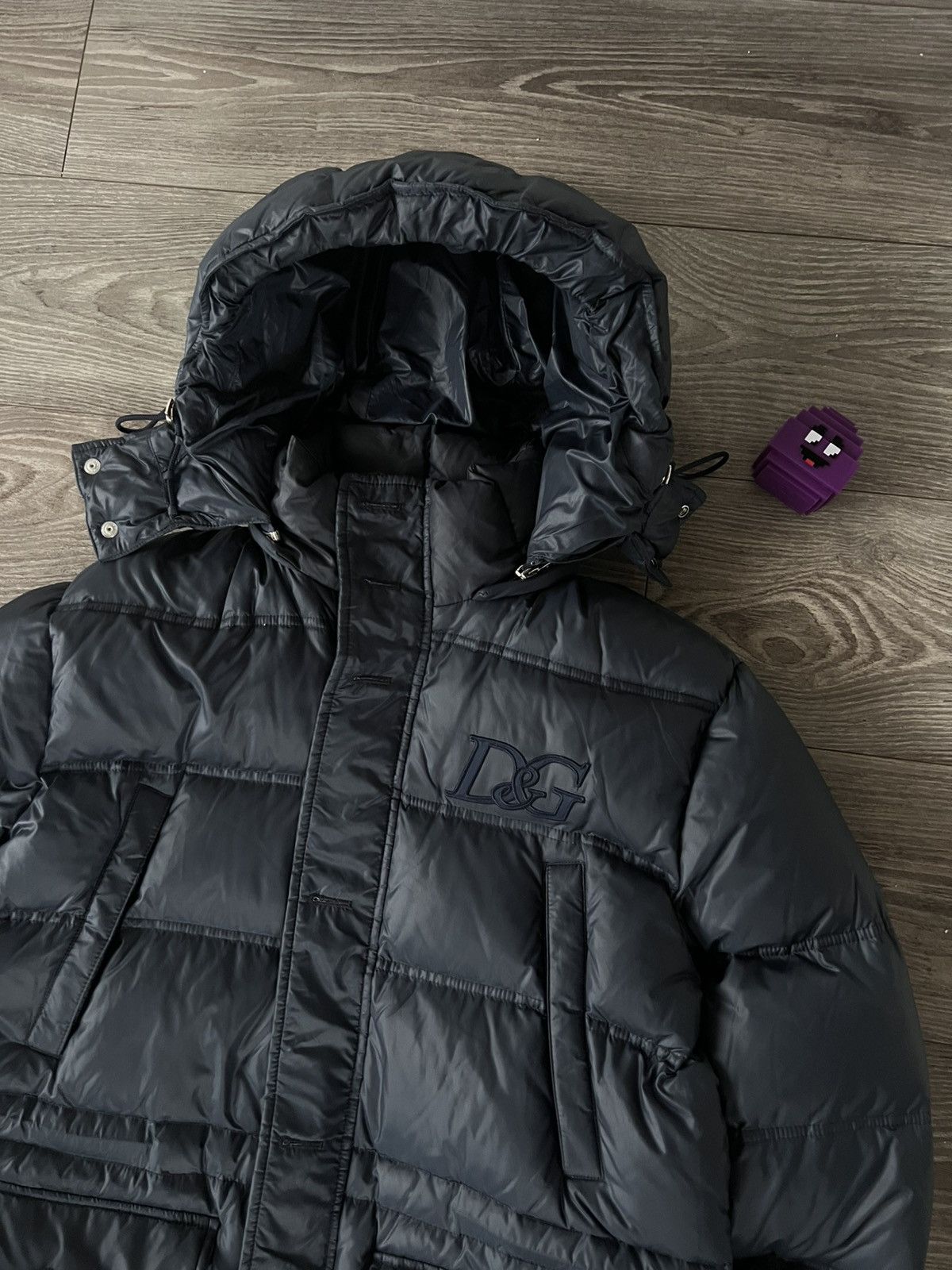 Dolce & Gabbana Rare Dolce & Gabbana Down Puffer Jacket Embroidered DG Hood Size US L / EU 52-54 / 3 - 4 Thumbnail