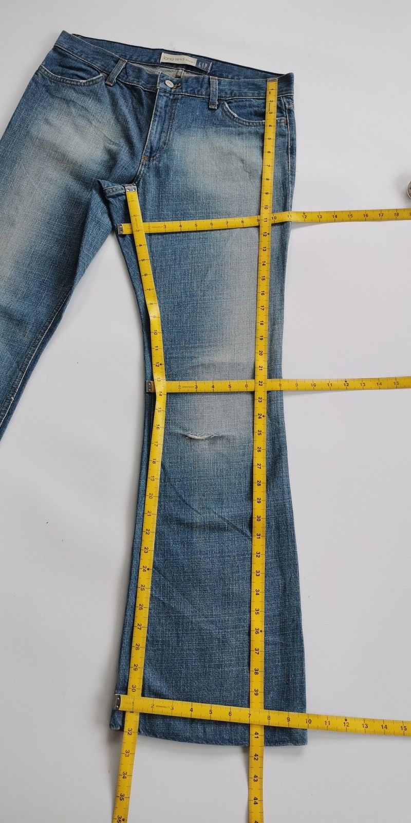 Vintage Vintage Gap USA Flared Bootcut Long Lean Jeans Size US 33 - 12 Thumbnail