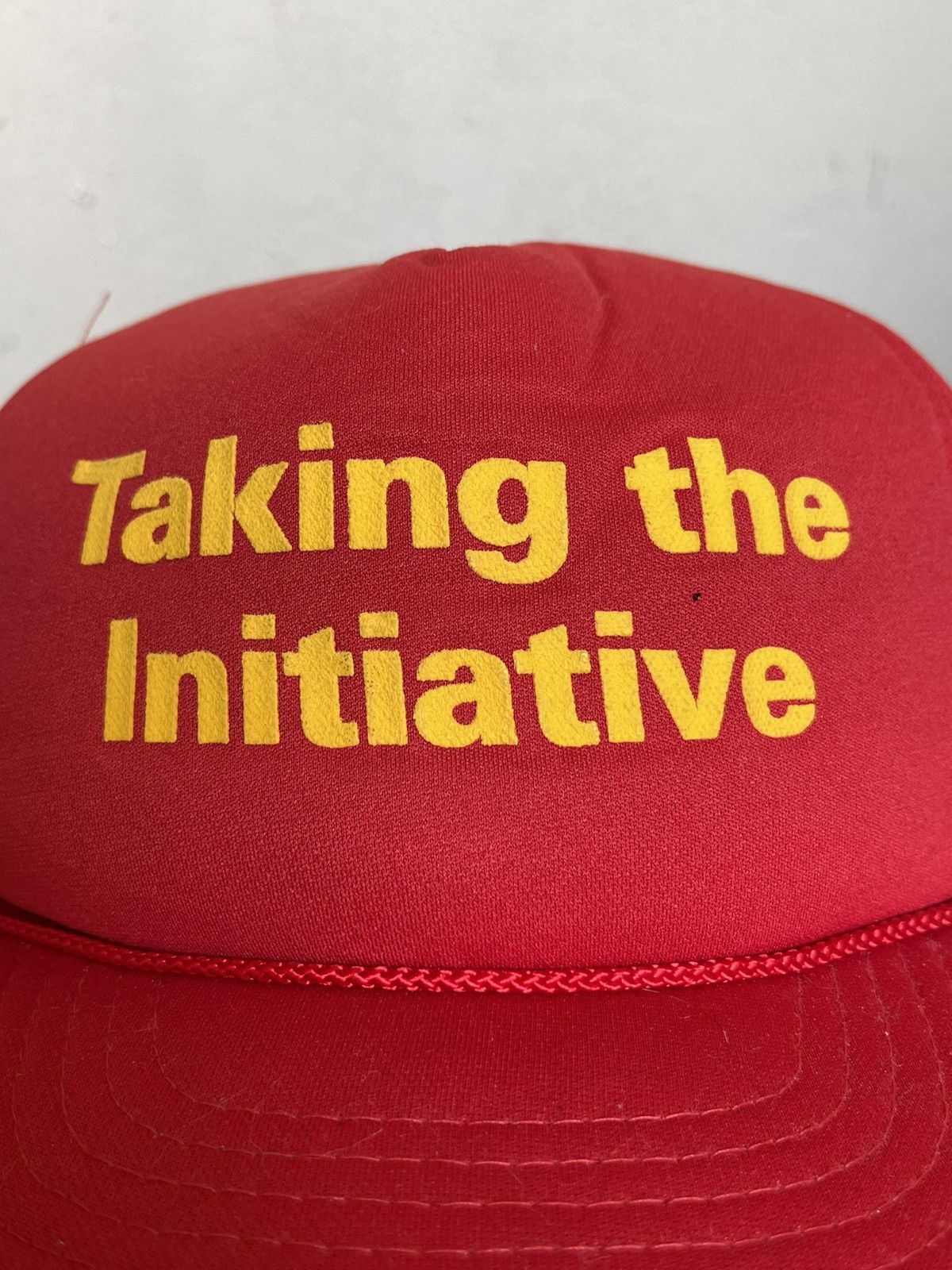 Vintage Vintage Wording Taking the Initiative Hats Size ONE SIZE - 2 Thumbnail