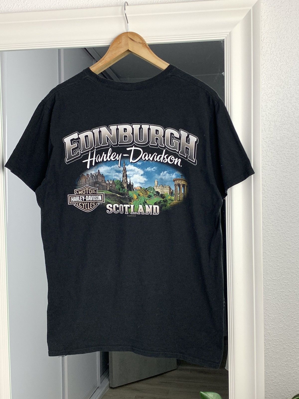 Harley Davidson Vintage HARLEY DAVIDSON Tee Edinburg 3D Emblem Graphic Size US L / EU 52-54 / 3 - 12 Thumbnail
