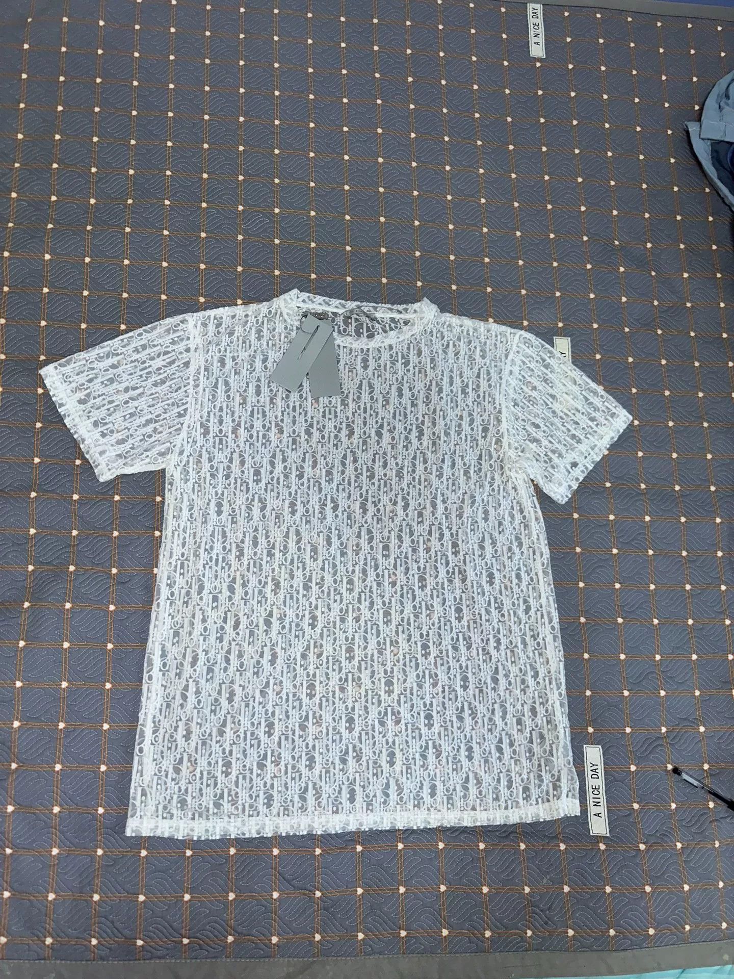 Dior dior transparent short sleeve logo t-shirt Size US M / EU 48-50 / 2 - 1 Thumbnail