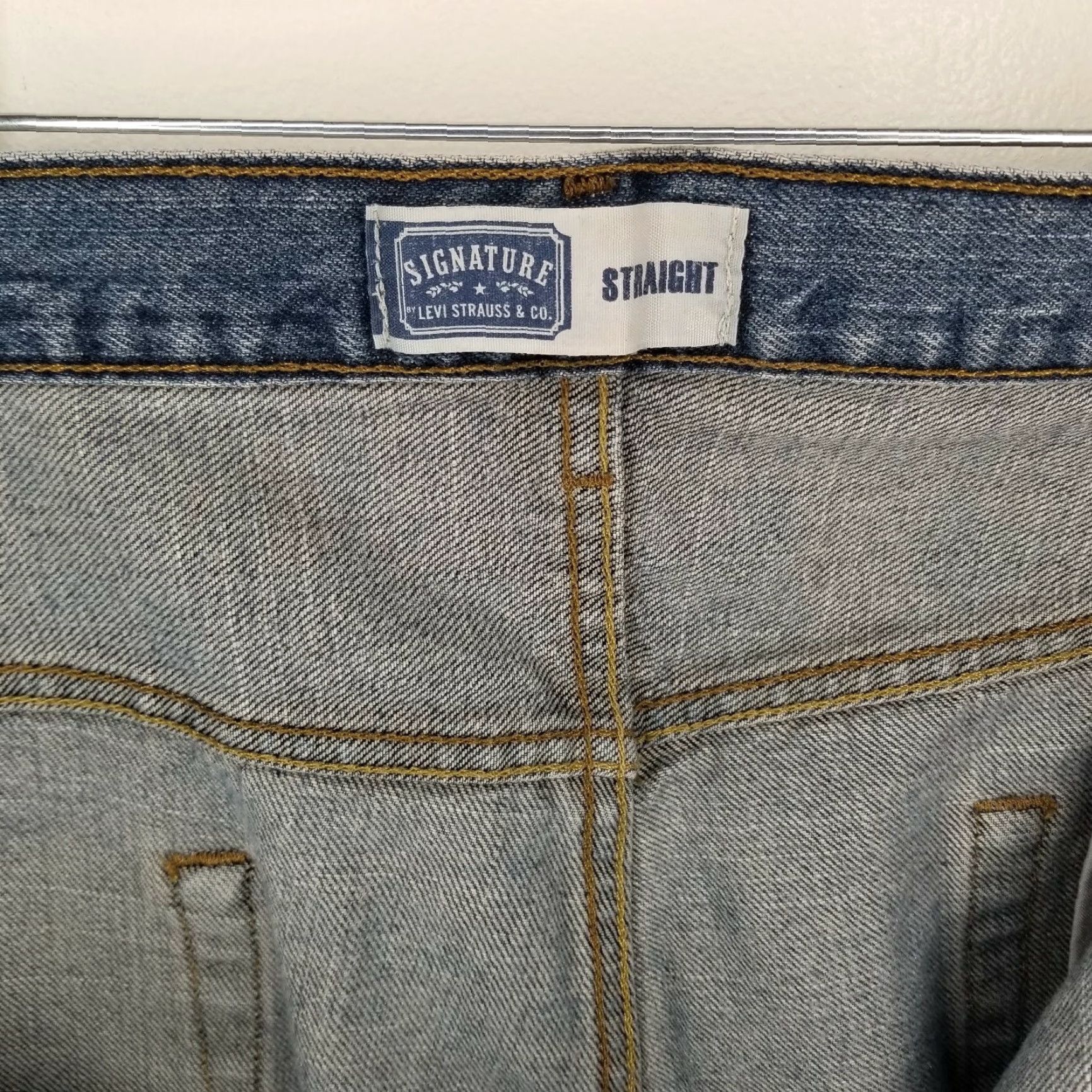Levi's Levi's Signature Jeans Men 42x32 Blue Straight Mens Size US 42 / EU 58 - 3 Thumbnail