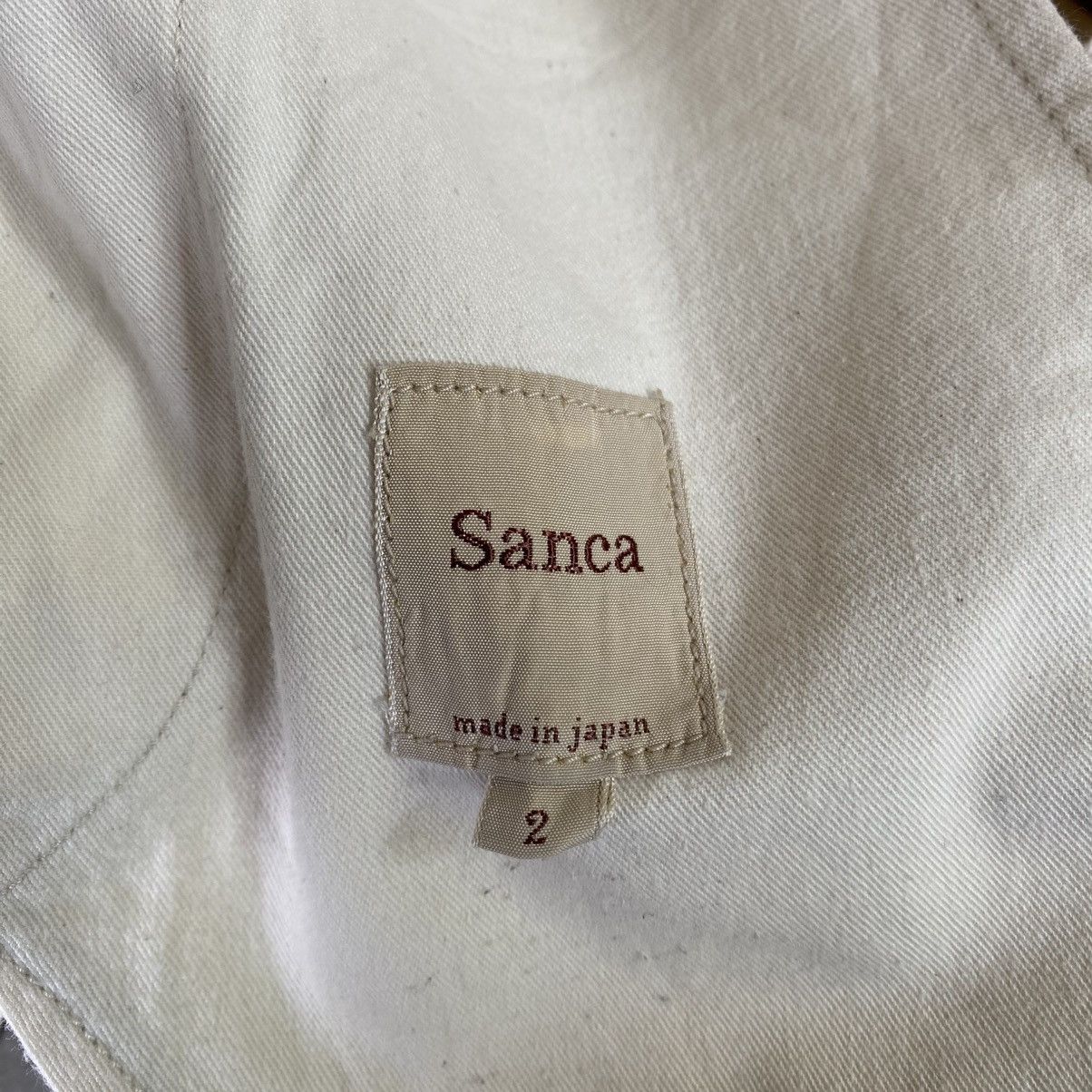 Japanese Brand 2000s Sanca White Back Buckle Pants Size US 28 / EU 44 - 8 Thumbnail