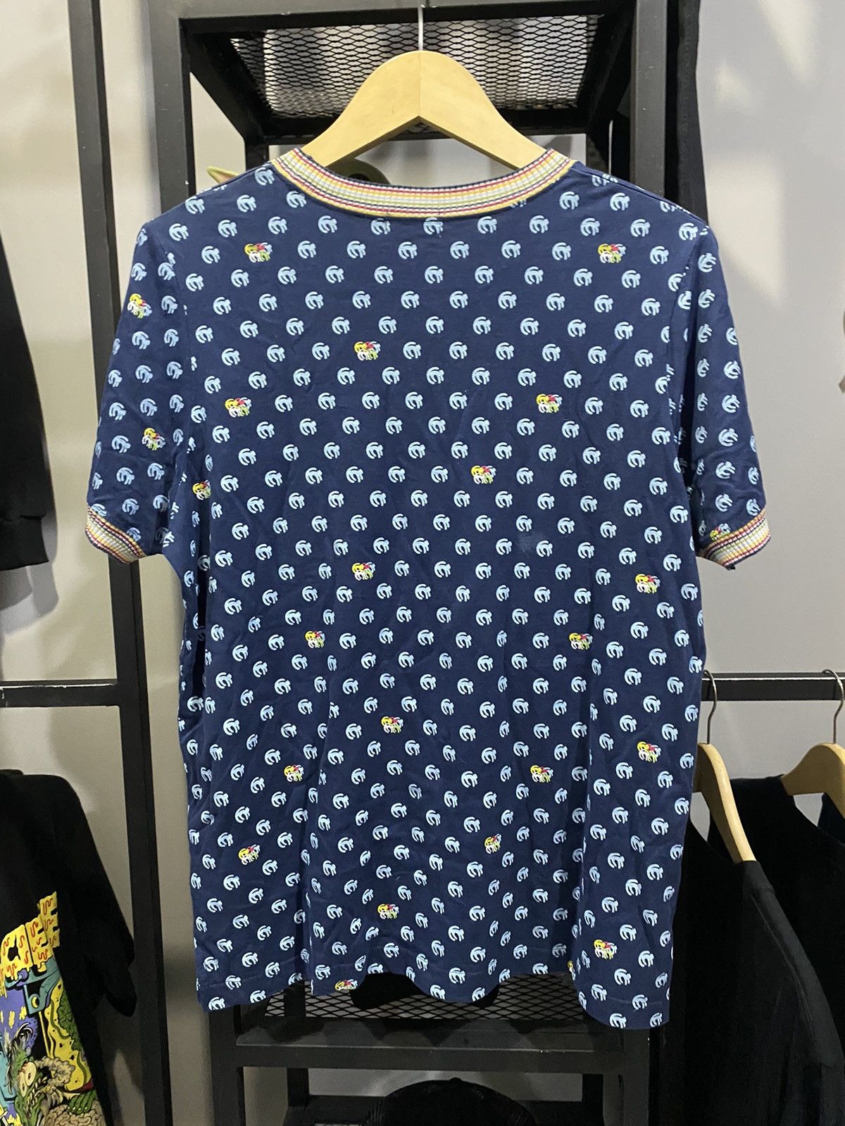 Japanese Brand Puffin Mam Cats All Over Print Ringer Tshirt Japanese Style Size US XL / EU 56 / 4 - 10 Thumbnail
