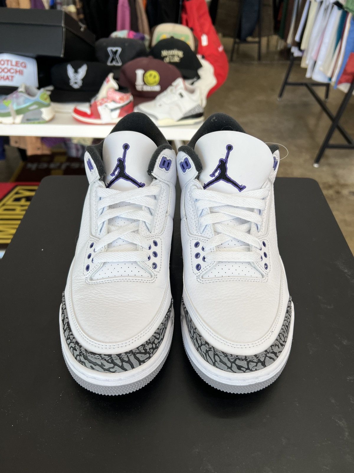 Jordan Brand Jordan 3 Dark Iris Sz. 8.5 Size US 8.5 / EU 41-42 - 2 Thumbnail