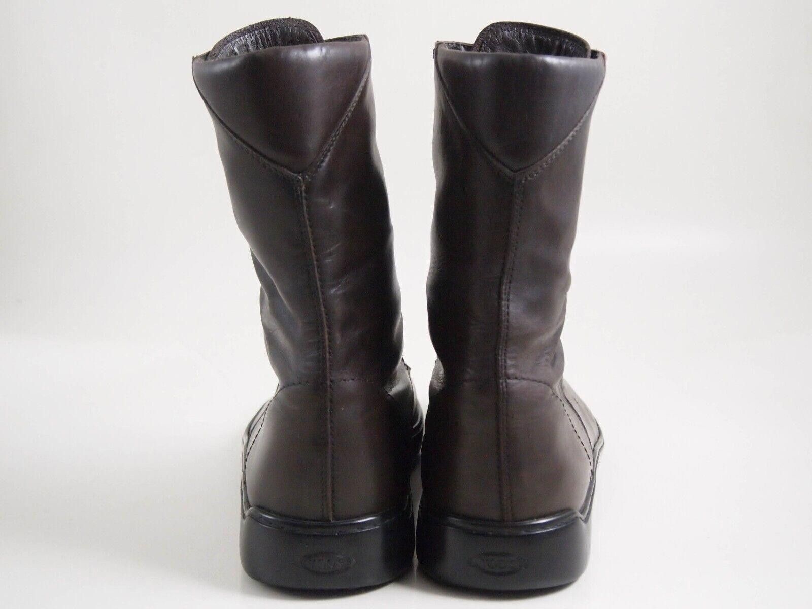 Tod's Tods Combat Boots Mid Calf Brown LeatherUS 7 EU 40 $620 Size US 7 / EU 40 - 5 Thumbnail