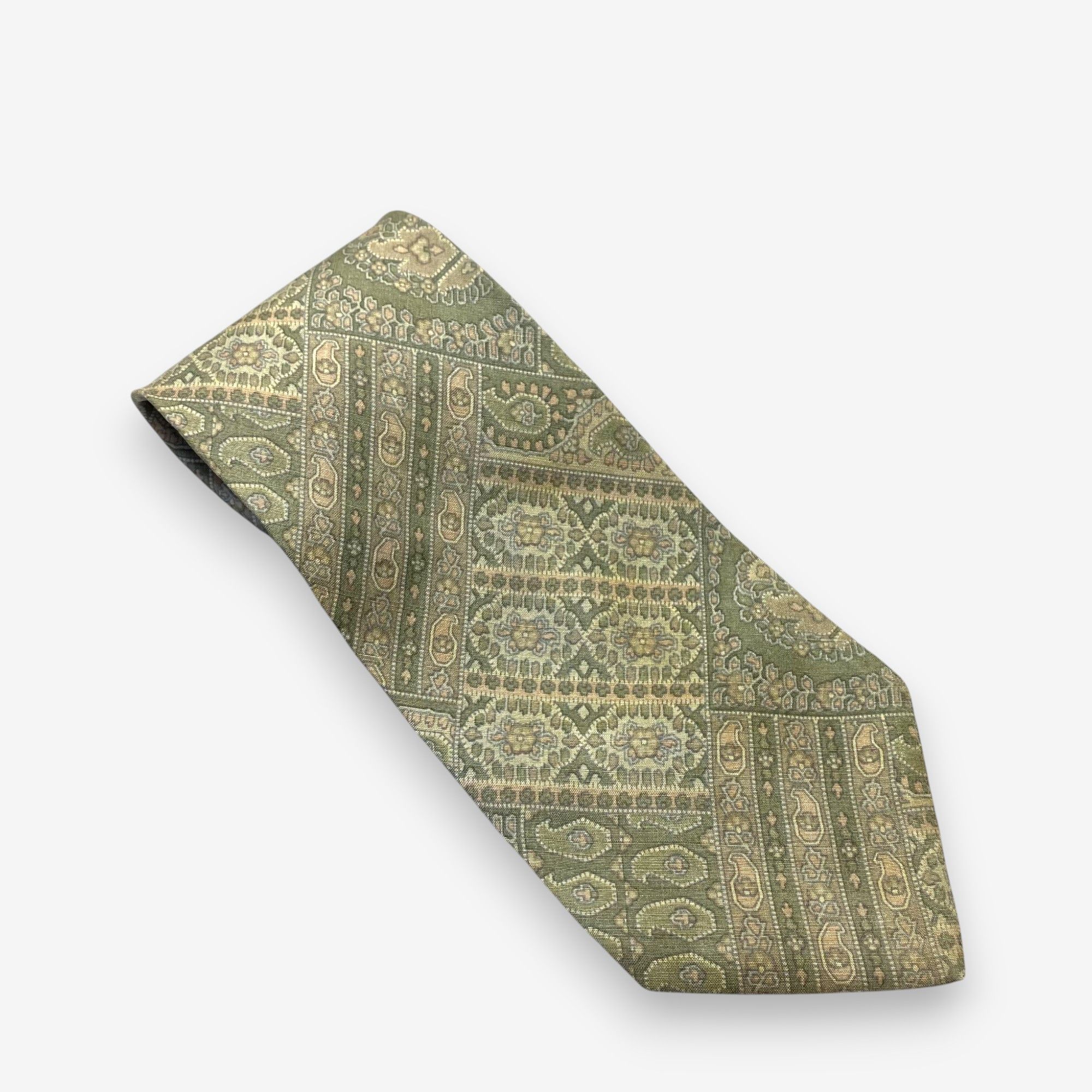 Japanese Brand Vintage Yves Saint Laurent SILK Necktie Cravate Pure Silk Size ONE SIZE - 1 Thumbnail