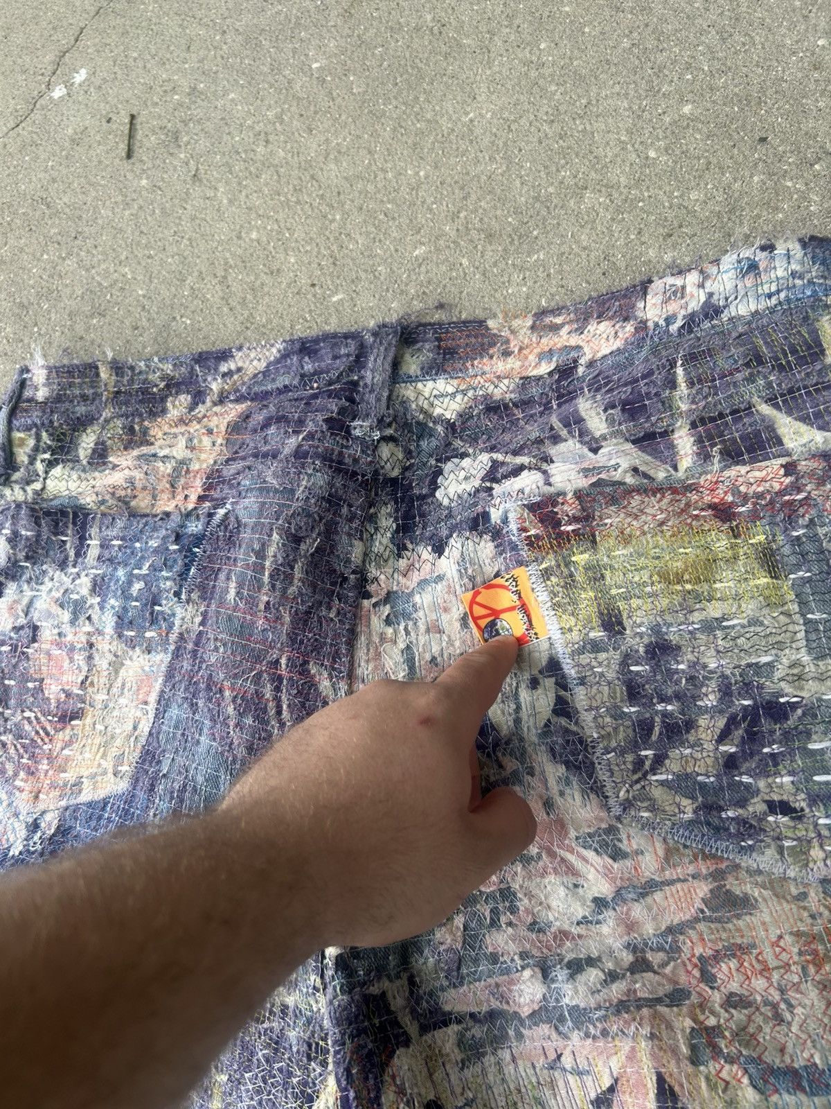 Other 1/1 Your World distressed repaired boro denim shorts Size US 42 / EU 58 - 5 Thumbnail