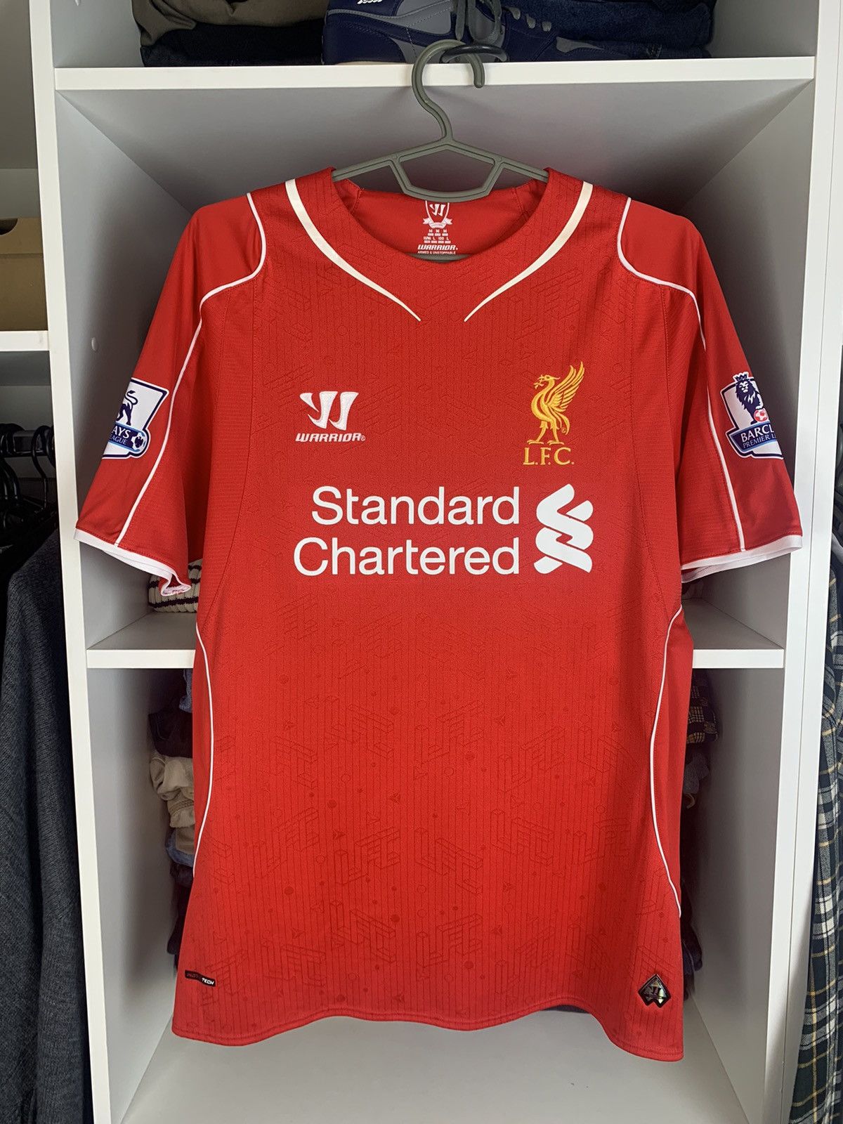 Warrior Warrior Liverpool Gerrard 2014 Football Shirt Soccer Jersey Size US M / EU 48-50 / 2 - 2 Thumbnail