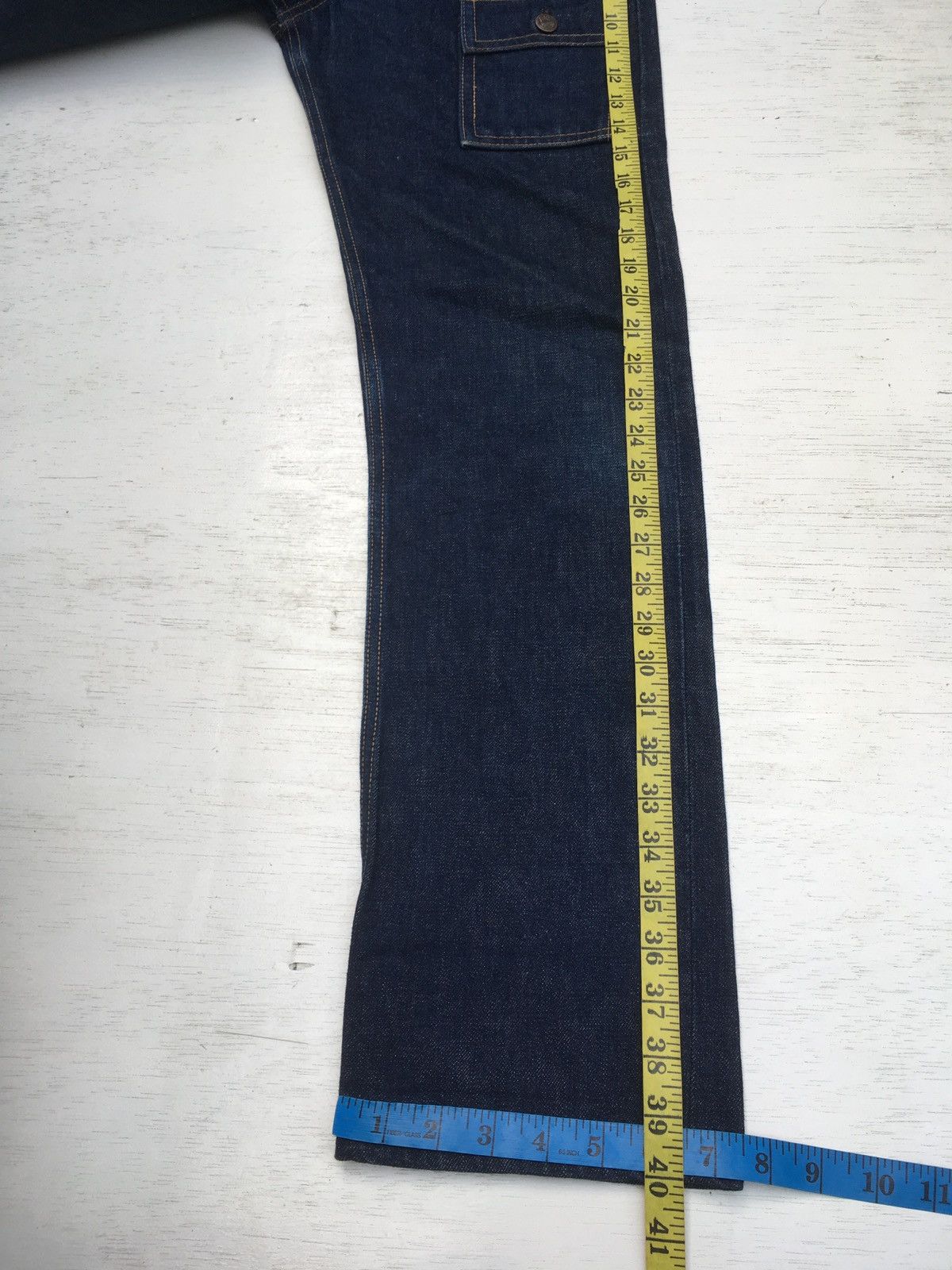 Big John × Vintage 70s VINTAGE BIG JOHN HALF SELVEDGE BUSHPANTS JEANS Size US 28 / EU 44 - 22 Thumbnail
