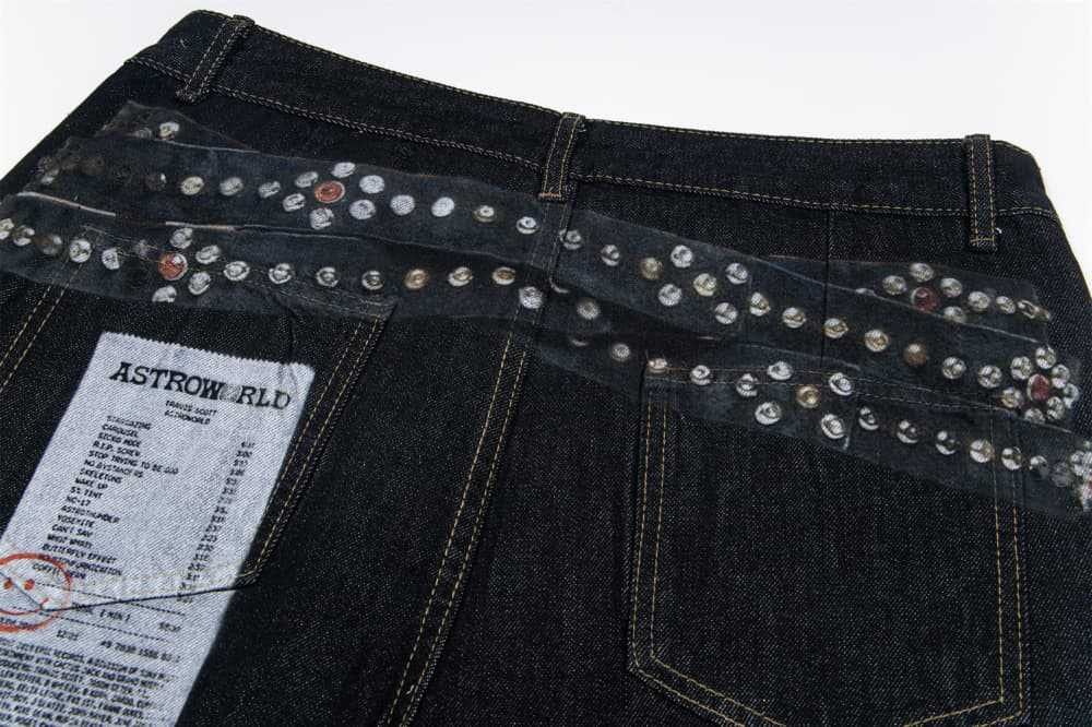 Japanese Brand × Jean Men's street-rocking loose wide-leg hip-hop jeans Size US 32 / EU 48 - 5 Thumbnail
