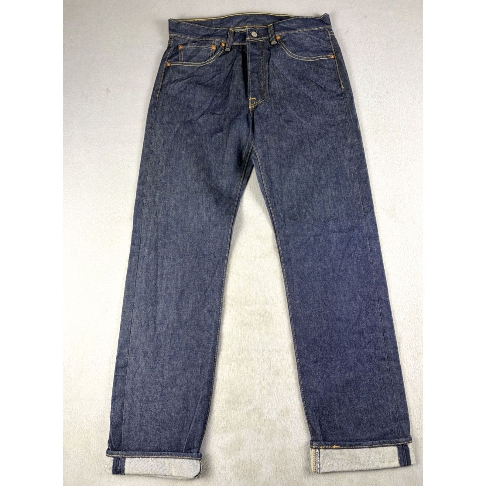 Levi's Levi’s 501xx Jeans Men’s 32x34 Blue Dark Wash Denim Straight Levi's 501 XX Regular Cotton Jeans Mens USA Size US 32 / EU 48 - 2 Thumbnail