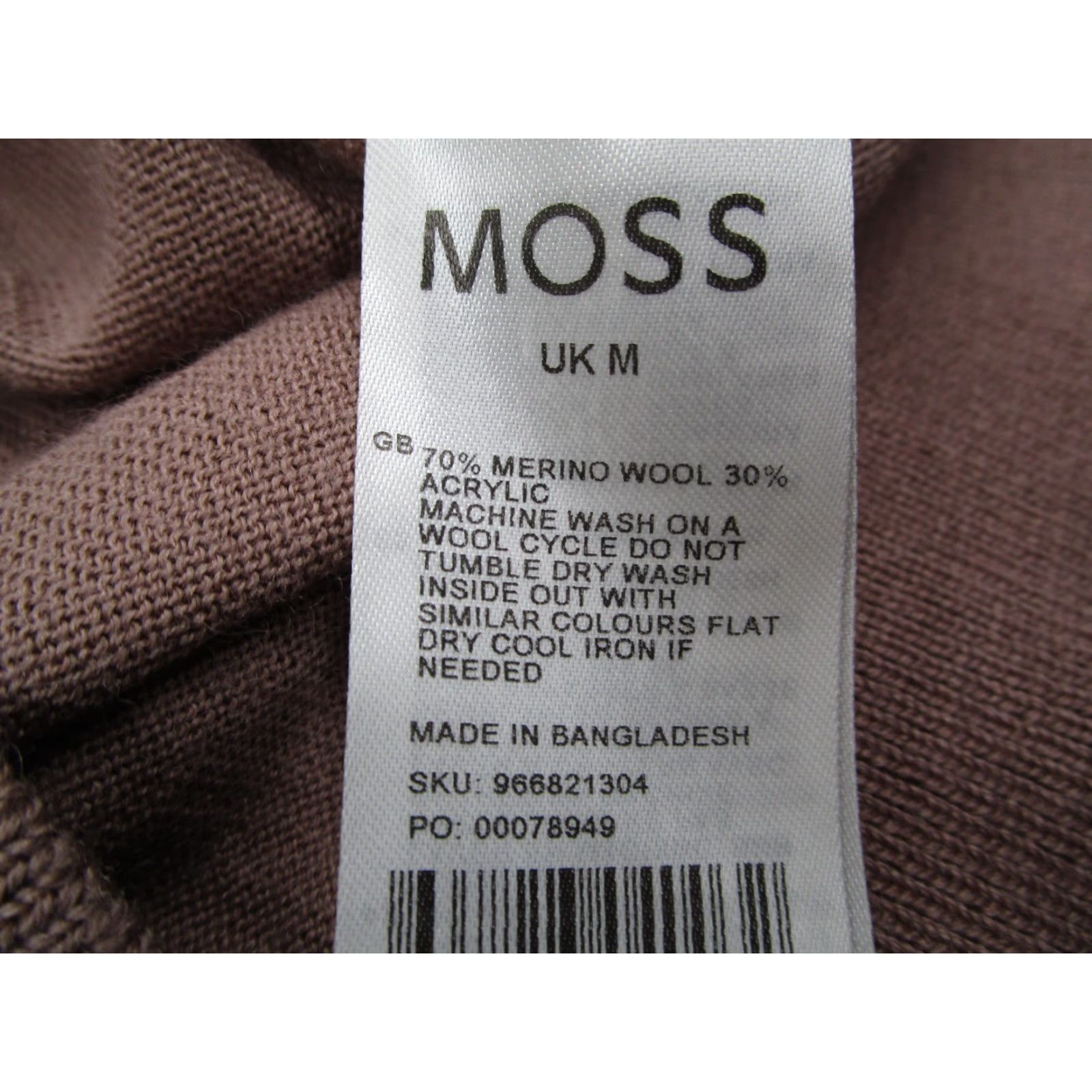 Vintage VINTAGE Moss Men's Polo Shirt Short Sleeve 1/4 Zip Knit Merino Wool Pink Casual Golf Travel Medium Size US M / EU 48-50 / 2 - 4 Thumbnail