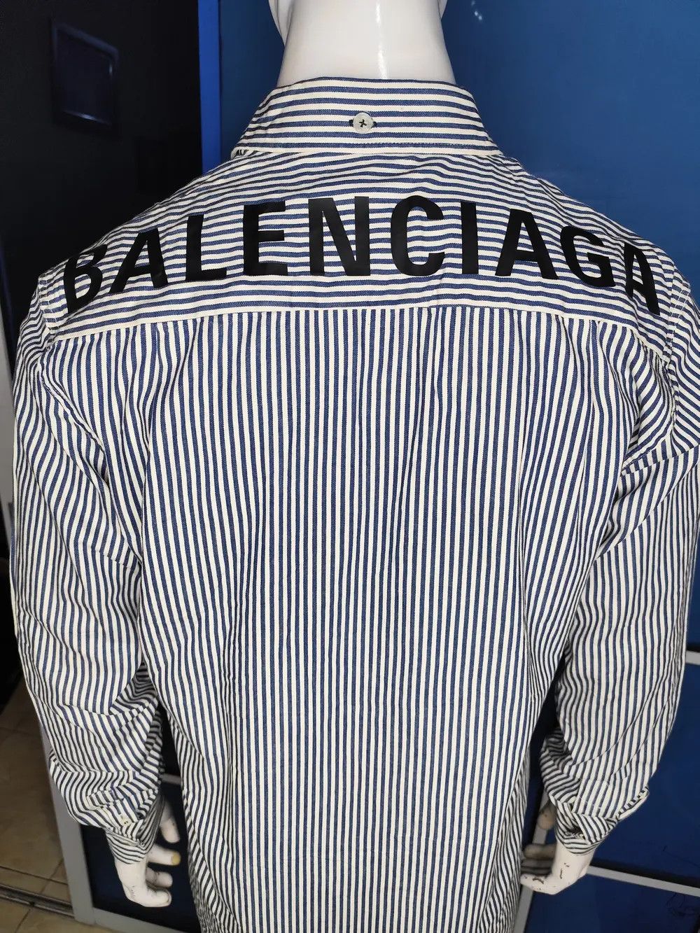 Pre-owned Balenciaga Long Sleeve Shirt Big Logo