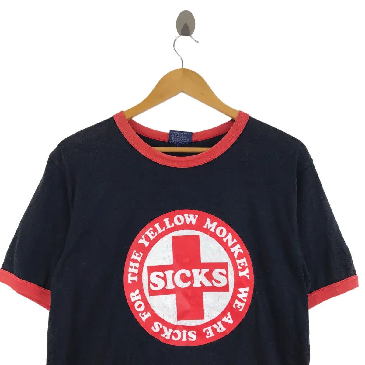 Band Tees Vtg THE YELLOW MONKEY Yemon Sicks Album Tee Shirt Japanese Size US S / EU 44-46 / 1 - 2 Thumbnail