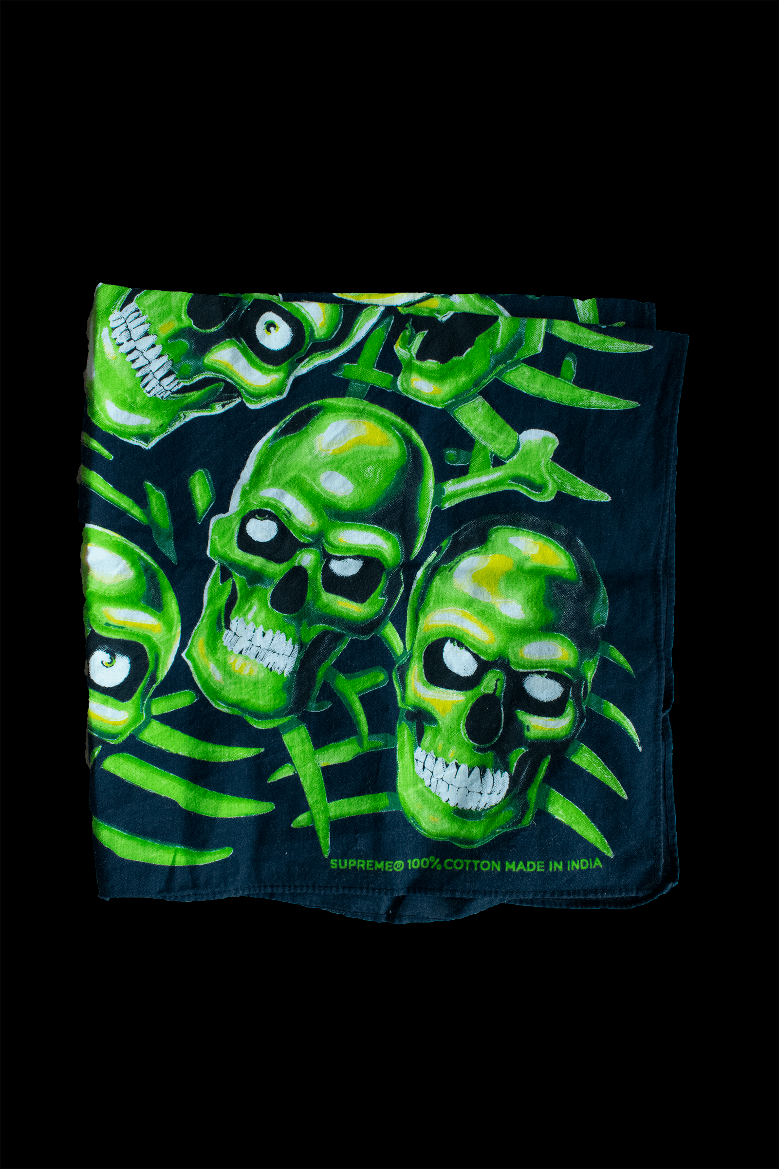 Liquid Blue × Supreme Supreme Skull Pile Bandana SS18 Size ONE SIZE - 3 Thumbnail
