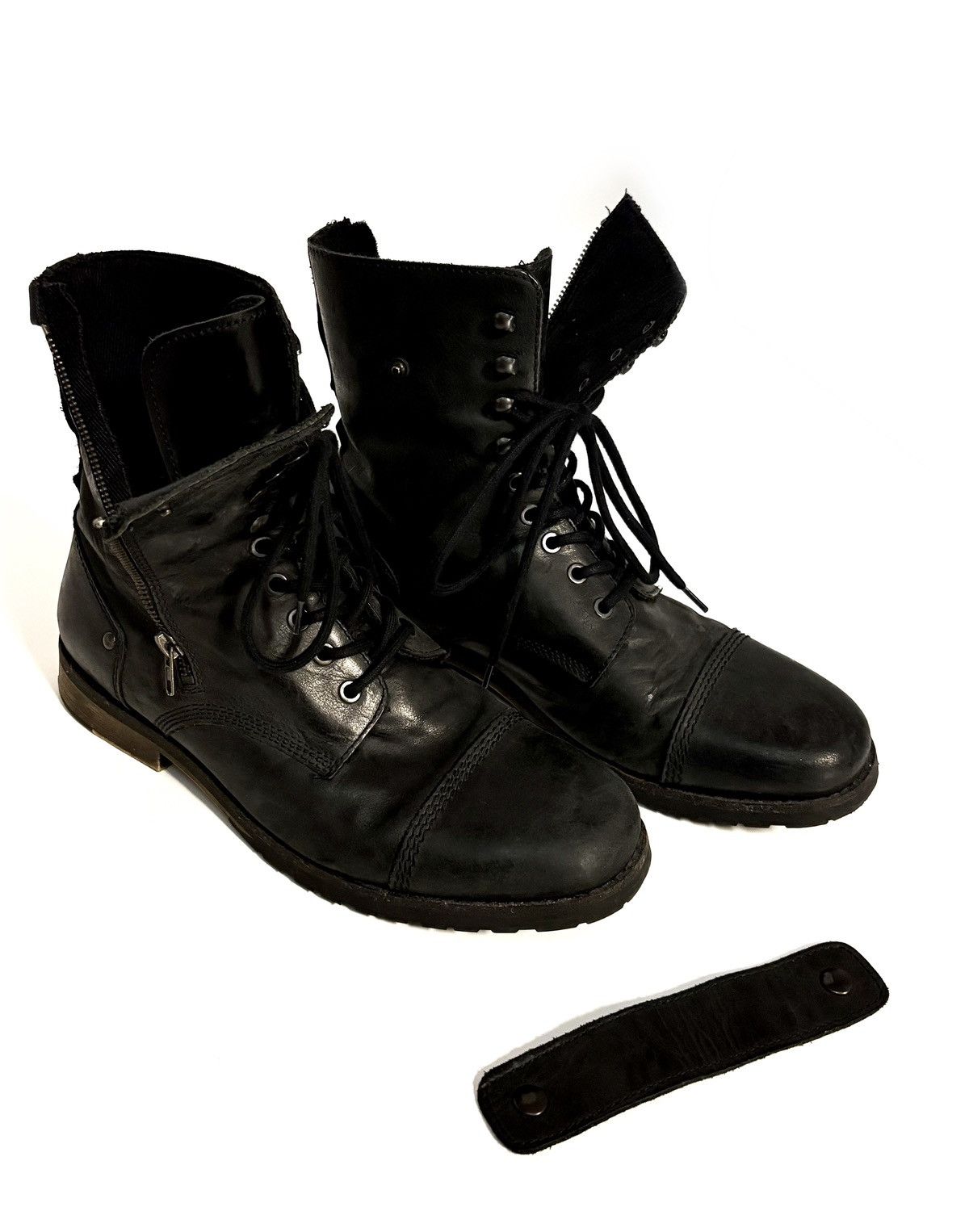Japanese Brand Portuguese Leather Engineer Platform Boots Size US 10 / EU 43 - 7 Thumbnail