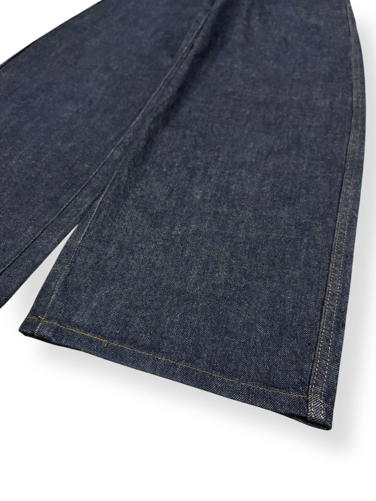 Lemaire × Uniqlo Vintage Uniqlo x Lemaire Dark Blue Wide Leg Baggy Jeans Size 25" / US 0 / IT 36 - 6 Thumbnail