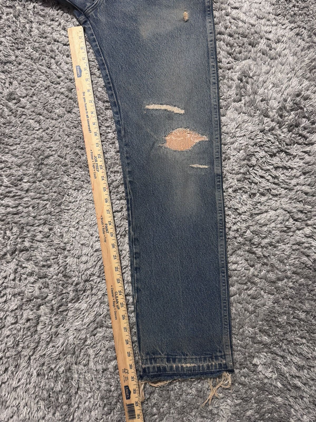Japanese Brand × Vintage Vintage Distressed Denim Boro Patched 30x31 Jeans Undercover Size US 30 / EU 46 - 9 Thumbnail