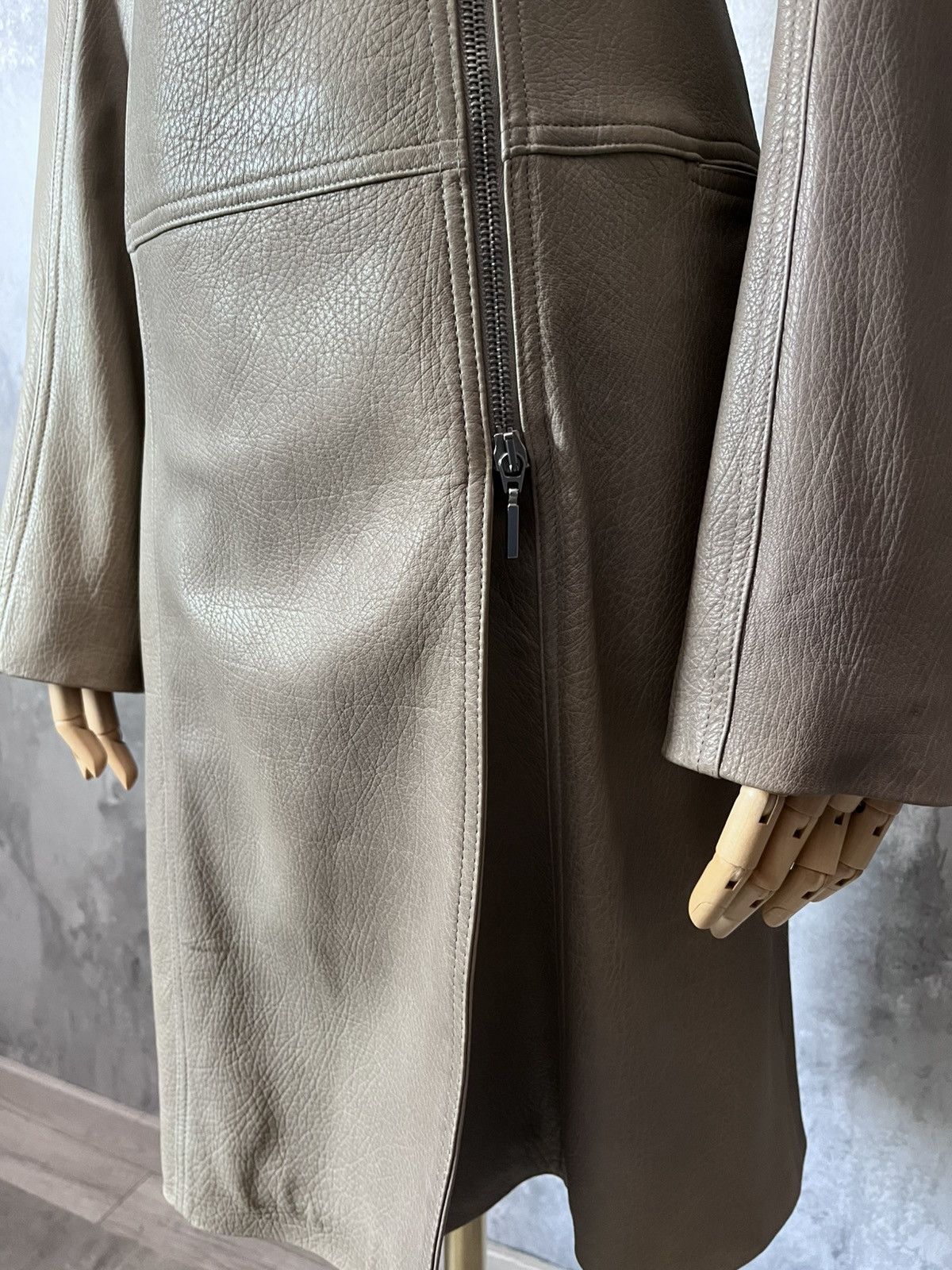 plein sud Plein Sud leather asymetrical coat 00s Size M / US 6-8 / IT 42-44 - 4 Thumbnail