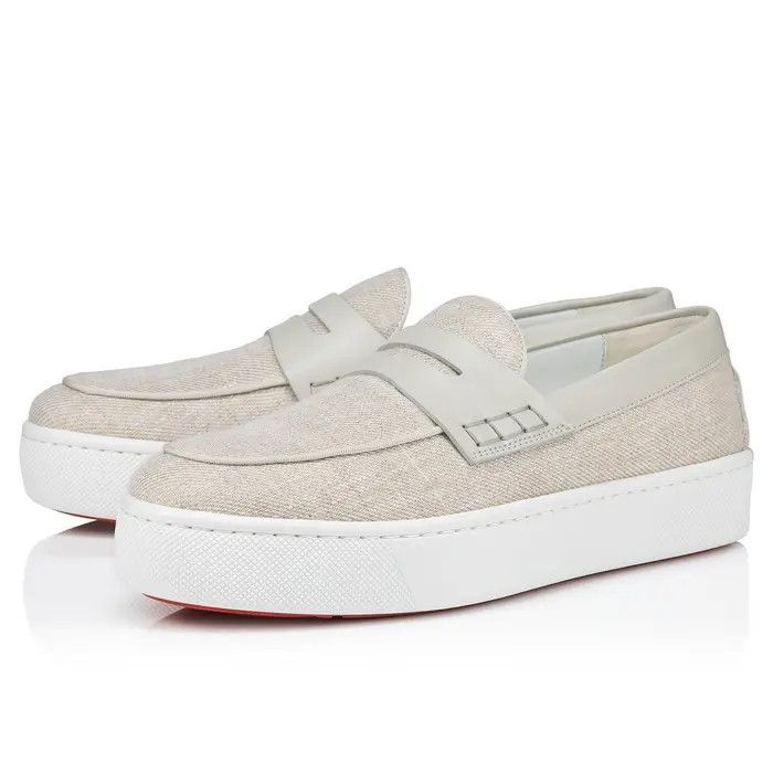 Christian Louboutin o1bcso1str0825 Paqueboat in Beige Size US 11 / EU 44 - 1 Thumbnail
