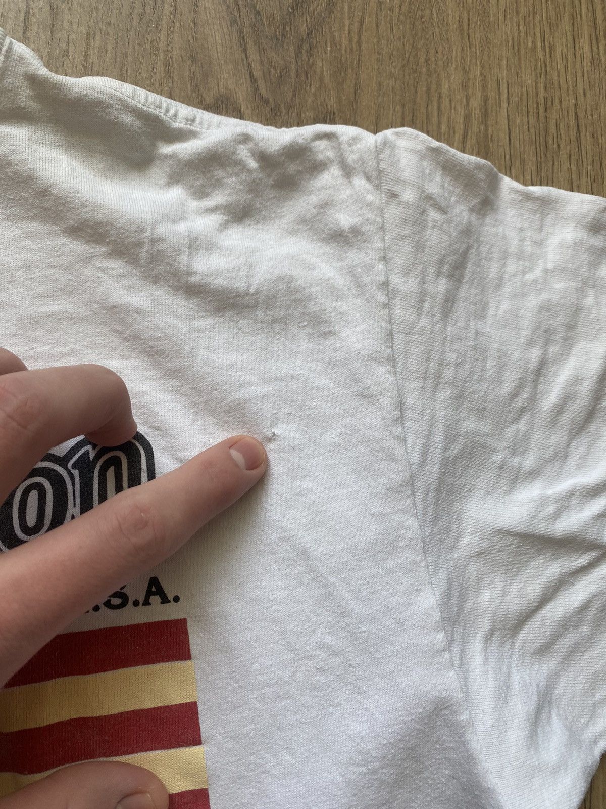 Harley Davidson × Vintage Vintage 1991 Harley Davidson 3D Emblem flag USA Tee VERYRARE Size US L / EU 52-54 / 3 - 7 Thumbnail