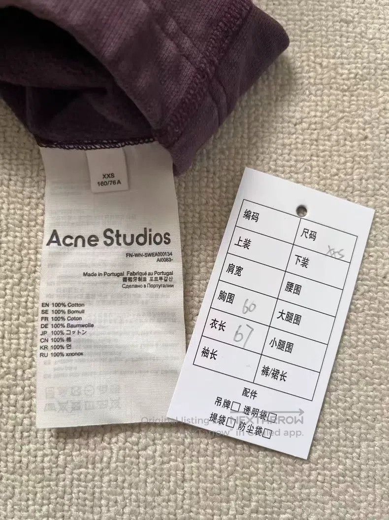 Acne Studios Acne Studios Logo embroidered hooded sweater, purple Size XXS / US 00 / IT 34 - 4 Thumbnail