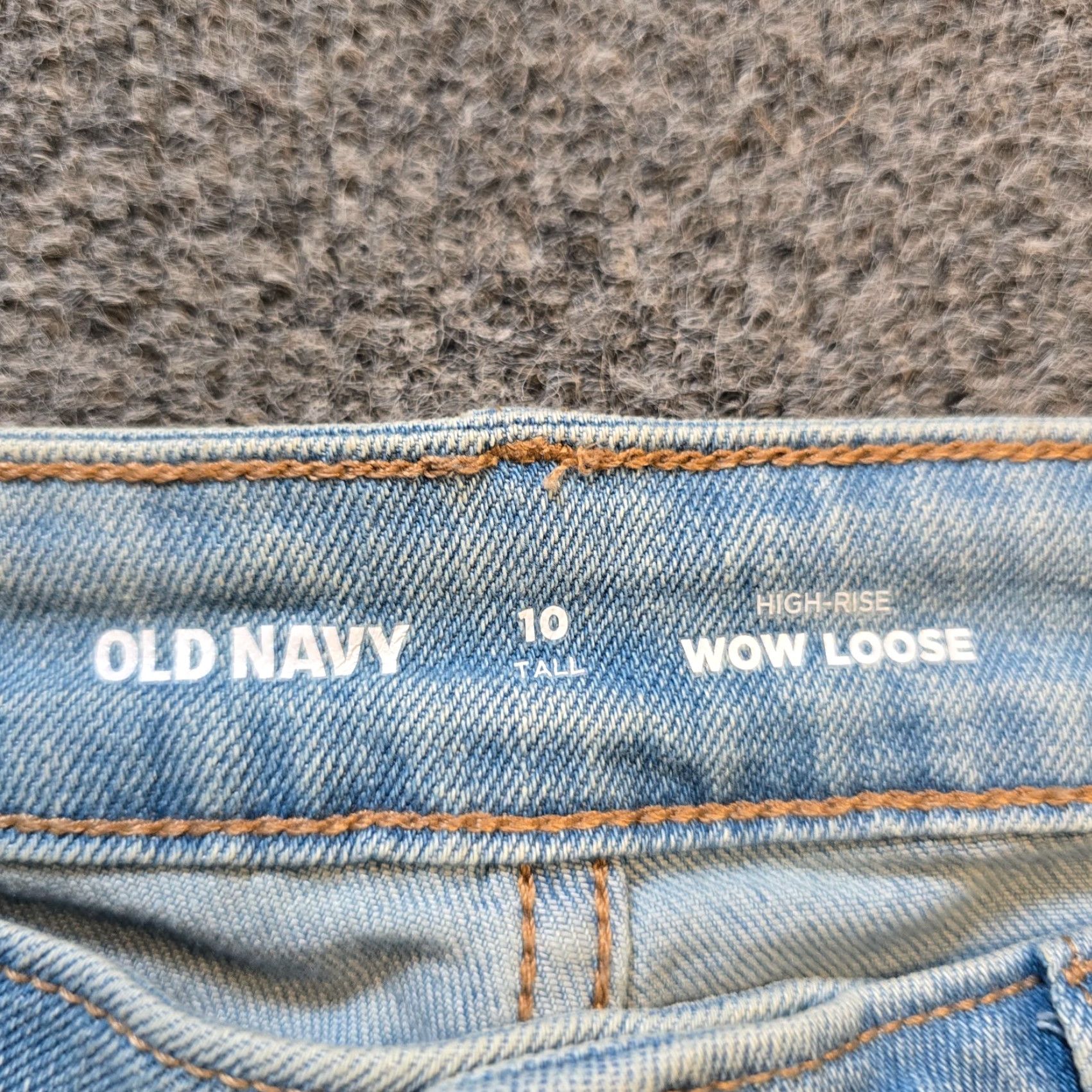 Old Navy Old Navy Jeans Womens 10 Tall Blue Wow Loose High Rise Straight Baggy Capsule 90s Womens Jeans Straight Baggy Blue Tall 33in Inseam Size 32" / US 10 / IT 46 - 5 Thumbnail