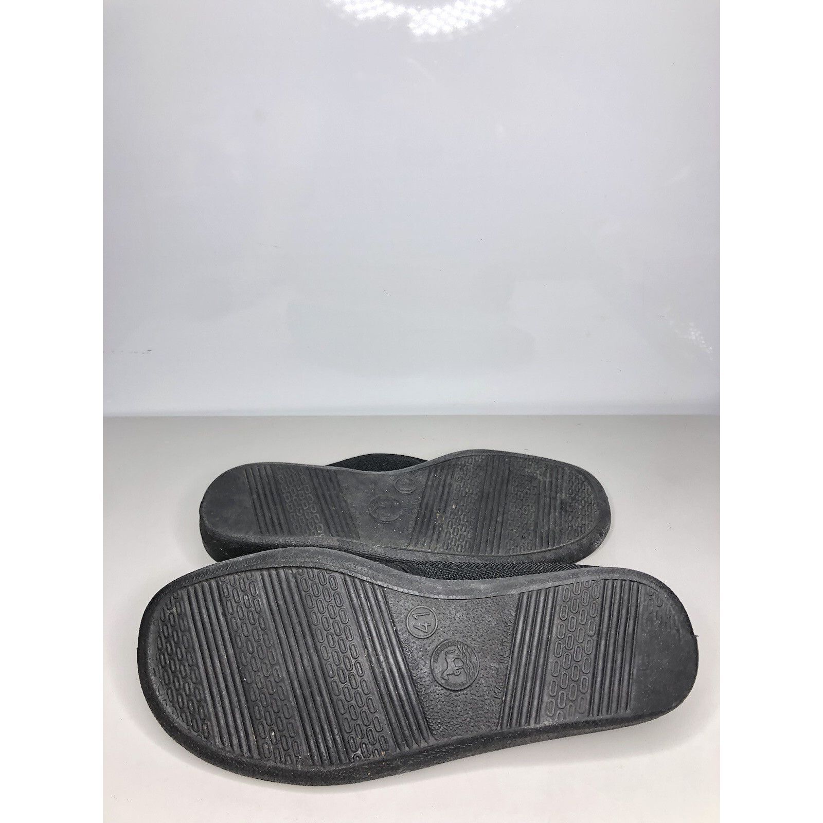 NADA Napa Flex Black Fabric Textile Comfort Flat Strap Shoes Wome Size US 10.5 / IT 40.5 - 15 Thumbnail