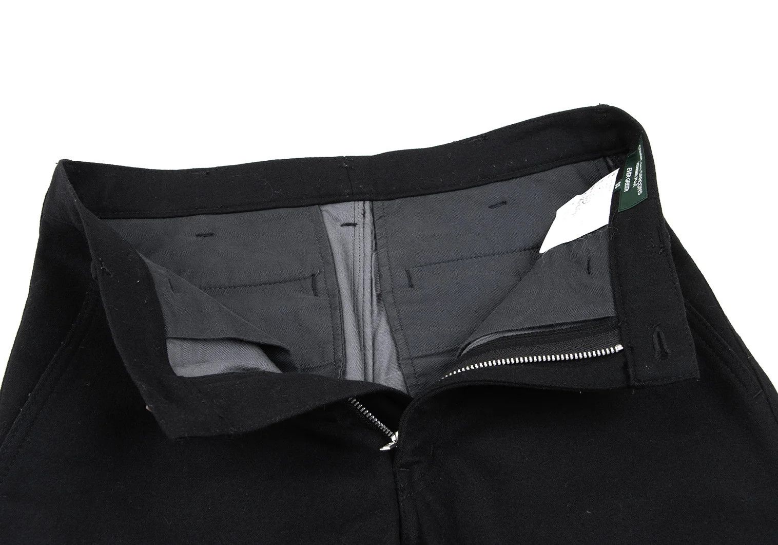 Comme des Garcons Homme Plus Wool Straight Pants in Black - Size SS Size US 36 / EU 52 - 5 Thumbnail