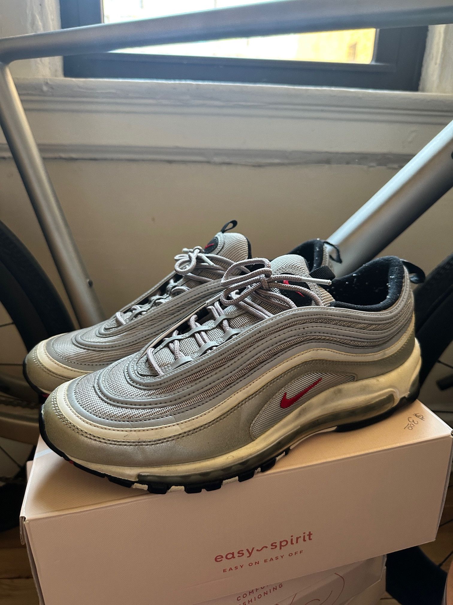 Nike Men's Nike Air Max 97 OG QS 2017 Silver Bullet Size 11.5 Size US 11.5 / EU 44-45 - 1 Thumbnail
