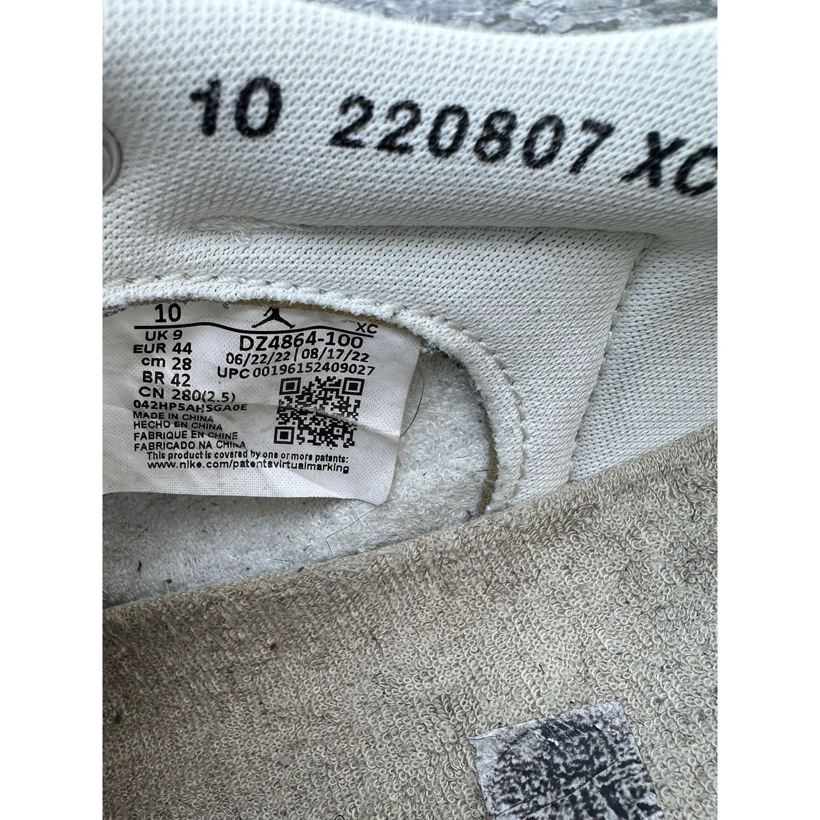 Nike Nike Union LA Air Jordan 1 AJKO Low Sail Muslin Leather US10 Size US 10 / EU 43 - 11 Thumbnail