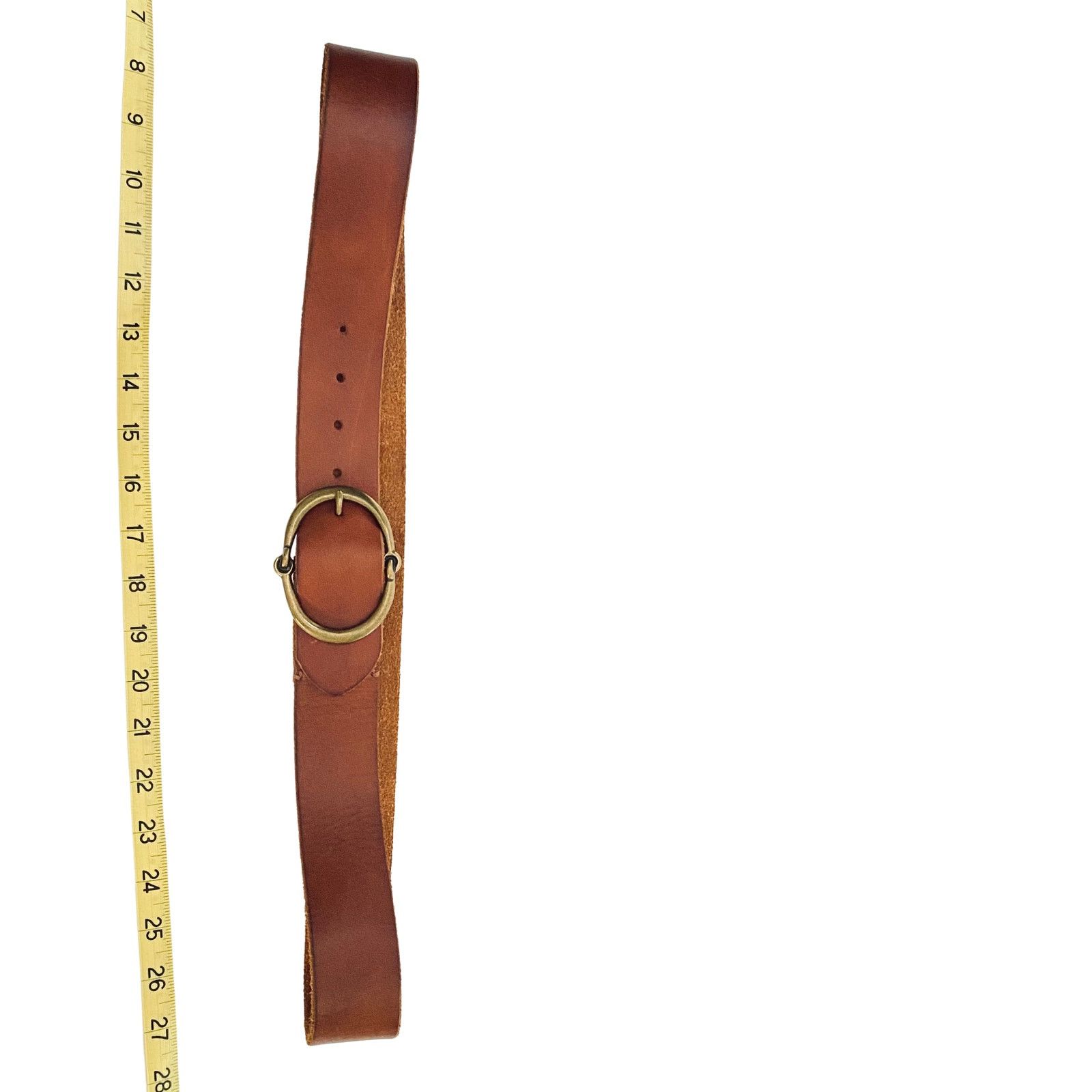 Ralph Lauren Ralph Lauren Tan Leather Belt with Brass Buckle Size 34 Size 34 - 5 Thumbnail