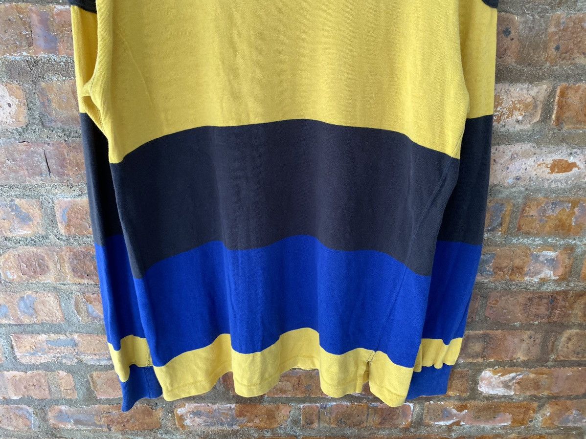 Polo Ralph Lauren 1980s Polo Ralph Lauren Stripe padded shoulder Long Sleeve Size US XL / EU 56 / 4 - 4 Thumbnail